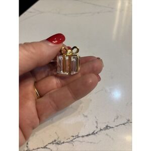 Swarovski Crystal Memories Gold Present 191603 OG Box Plated Bow Figurine